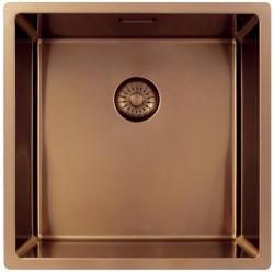 Pure.Sink Exclusivo Copper Sink 40x40 cm 10mm radius undermount, flush mount and top mount PEX4040-62