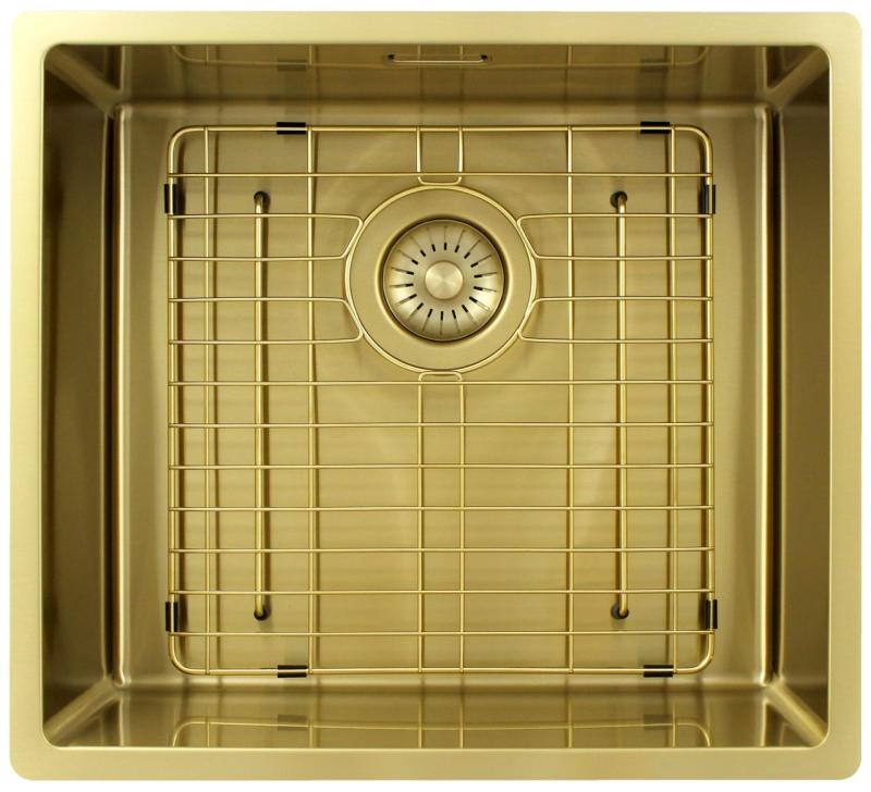 Pure.Sink Exclusivo Gold sink 45x40 cm 10mm radius undermount, flush mount and top mount PEX4540-60