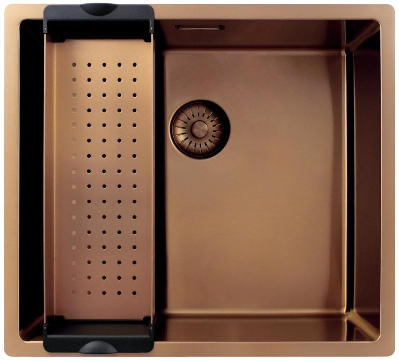 Pure.Sink Exclusivo Copper Sink 45x40 cm 10mm radius undermount, flush mount and top mount PEX4540-62