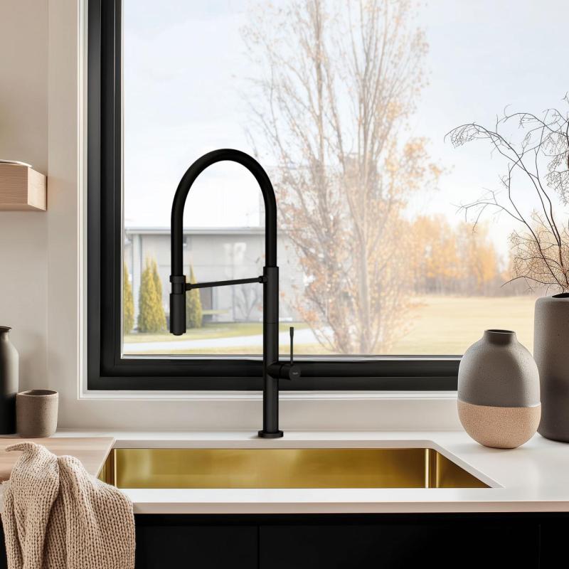 Pure.Sink Exclusivo Gold Sink 50x40 cm 10mm radius undermount, flush mount and top mount PEX5040-60