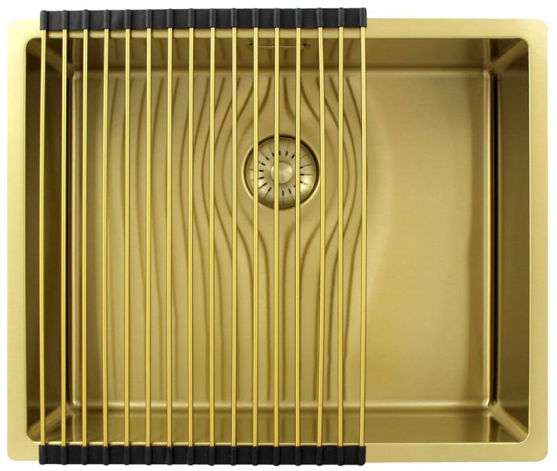 Pure.Sink Exclusivo Gold Sink 50x40 cm 10mm radius undermount, flush mount and top mount PEX5040-60