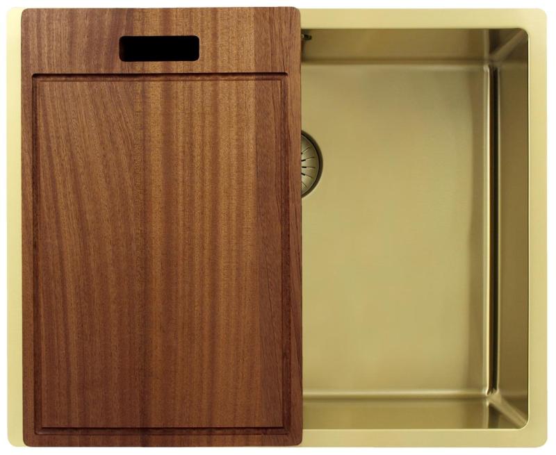 Pure.Sink Exclusivo Gold Sink 50x40 cm 10mm radius undermount, flush mount and top mount PEX5040-60