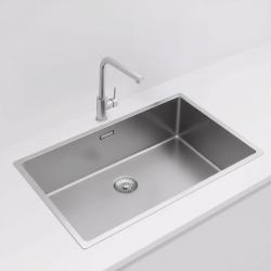 Pure.Sink Exclusivo large stainless steel sink 70x40 cm 10mm radius undermount, flush mount and top mount PEX7040-02