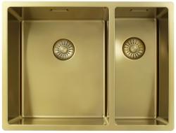 Pure.Sink Exclusivo Golden 1.5 one and a half bowl sink 34+18 cm 10mm radius PEX341840-60