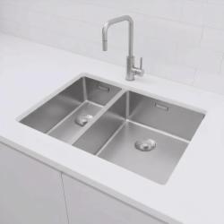 Pure.Sink Exclusivo Stainless Steel 1.5 one and a half sink 18+34 cm 10mm radius PEX183440-02