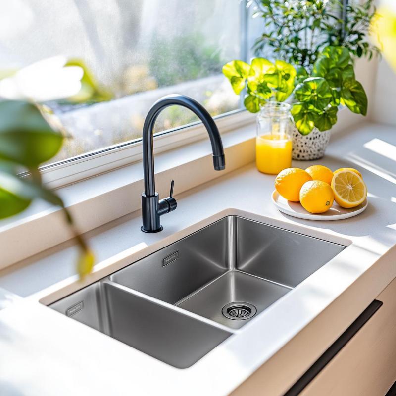 Pure.Sink Exclusivo Stainless Steel 1.5 one and a half sink 18+34 cm 10mm radius PEX183440-02
