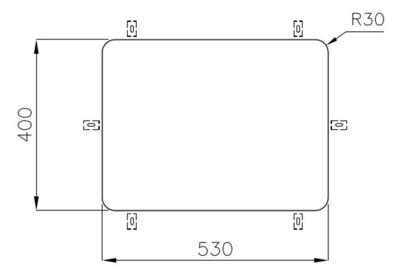 Foster Stainless Steel Sink 53 x 40 cm Undermount 1208971523