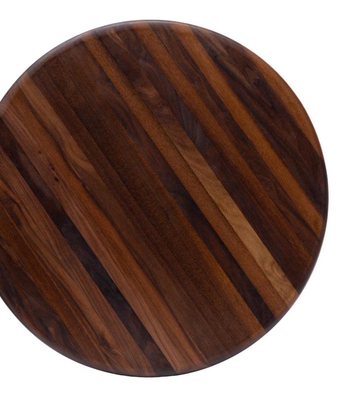 Woodsea Butcher Round - Walnut Wooden Cutting Board Round Ø50 cm 1208971533