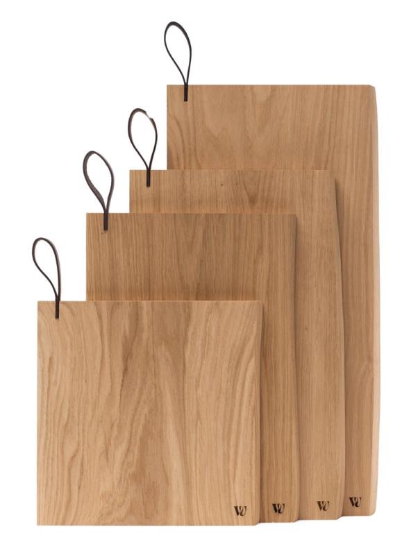 Woodsea Chop-Chop Oak S - Oak Cutting Board 25x24cm with Leather Handle 1208971539