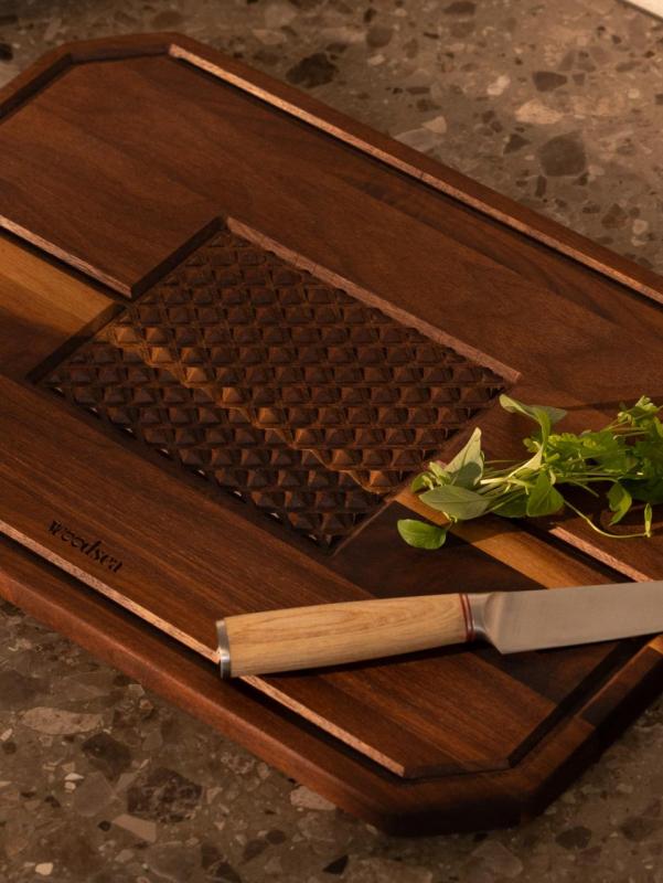 Woodsea Castle Steak - Walnut Wood Steak Cutting and Serving Board 45x30 cm 1208971569