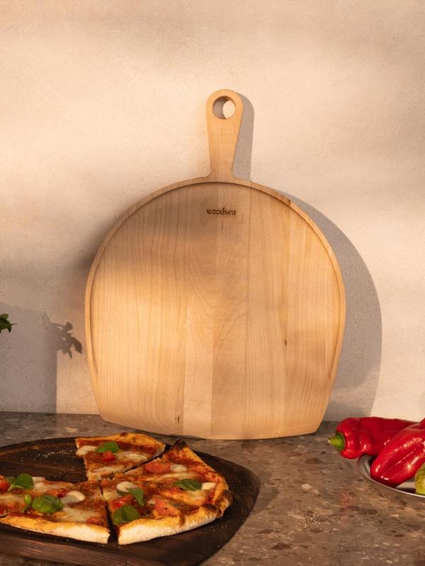 Woodsea Pine Natural - Maple Wood Pizza Board 47x35 cm 1208971581