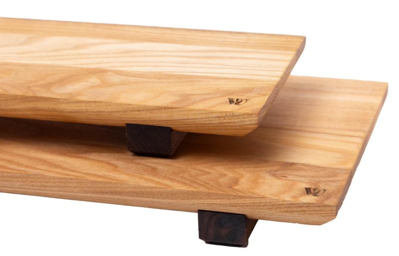 Woodsea Sushi M - Ash Wood Sushi Board with Walnut Legs 30x17 cm 1208971585