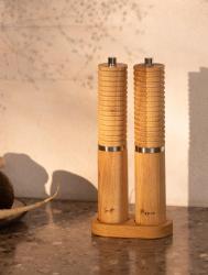 Woodsea Spice - Oak wooden pepper and salt mill set Ø5x28 cm 1208971597
