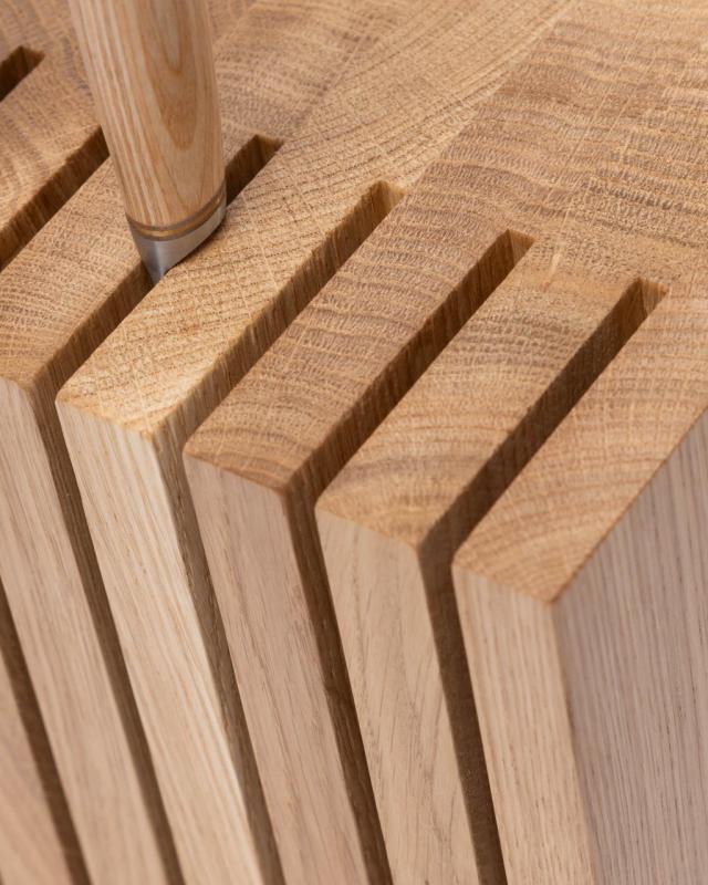 Woodsea Block Oak S - Oak Knife Holder Block 13x8 cm 1208971617