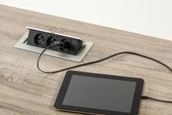 SOFT pull-out power socket, power cable 1,5m