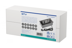 MULTISOFT furniture socket 2x Socket with Earthing, USB A+C, RJ45, HDMI, Power Cable with Plug, Black