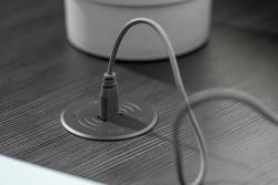 Wireless charging device with fast charging, recessed, black