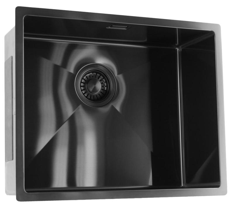 Pure.Sink Luxion PVD Black sink 50x40 cm undermount, flush mount, and top mount PLX5040-63