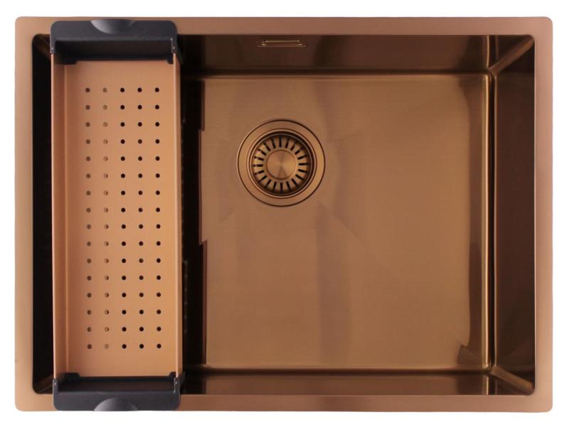 Pure.Sink Luxion Copper sink 55x40 cm undermount, flush mount, and surface mount PLX5540-62