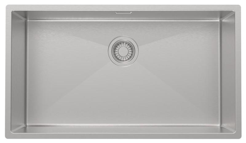 Pure.Sink Luxion Large stainless steel sink 74x40 cm undermount, flush mount, and top mount PLX7440-02