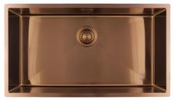 Pure.Sink Luxion Large copper sink 74x40 cm undermount, flush mount, and top mount PLX7440-62
