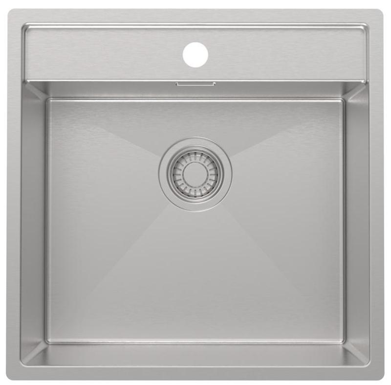 Pure.Sink Luxion Stainless steel sink 51x50 cm Tapwing with tap hole PLX5150T-02