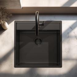 Pure.Sink Luxion PVD Black sink 51x50 cm Tapwing with tap hole PLX5150T-63