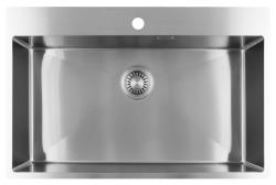 Pure.Sink Luxion Large stainless steel sink 78x50 cm Tapwing with tap hole PLX7850T-02