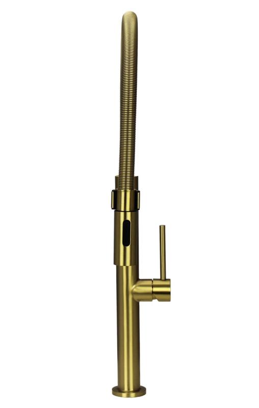 Pure.Sink Luxion Gold kitchen faucet with flexible spout and 2 spray modes PLXFLEX-60