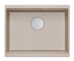 Quadri Newport II granite undermount beige sink 560x450mm with stainless steel plug and drain cap 1208971766