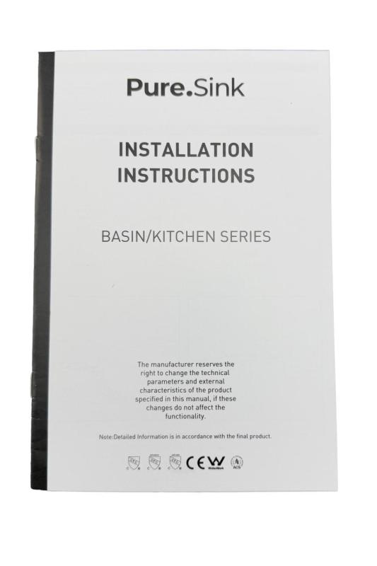 Pure.Sink Elite Steel Pulse-S Kitchen Faucet Matte Black with pull-out spout and spray mode PS8500-10