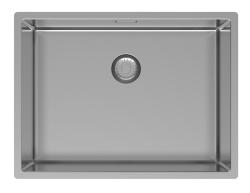 Pure.Sink Exclusivo Stainless steel sink 55x40 cm 10mm radius undermount, flush mount, and top mount PEX5540-02