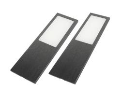 Indux Solin Kitchen Surface Mount Multi Tone LED Set 2 Spotlights x 3.6 W Gun Metal 1208972352