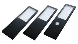 Indux Lino Kitchen Surface-Mounted LED Set 3 Spotlights 4W With Integrated Touch Dimmer Switch Black 1208972391