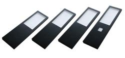 Indux Lino Kitchen Surface-Mounted LED Set 4 Spotlights 4W With Integrated Touch Dim Switch Black 1208972392