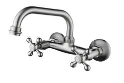 Aquanello Heritage Ascot Classic Kitchen Wall Faucet Top Spout Stainless Steel NB-4110-HA