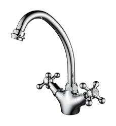 Aquanello Heritage Ascot Classic Kitchen Nostalgic Kitchen Faucet Chrome CR-4004-HA