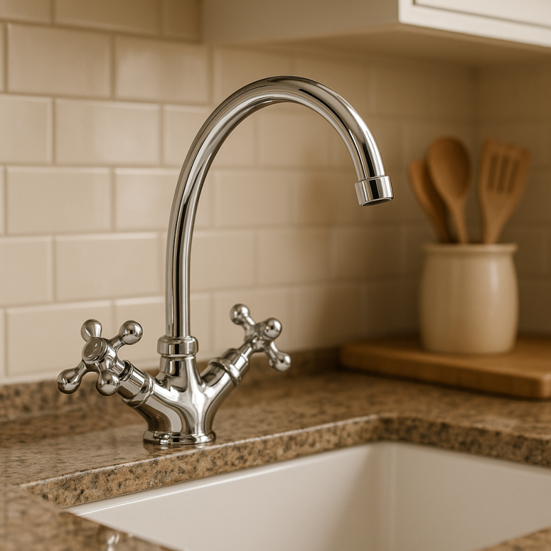 Old Fashion kitchen faucet V1900 Chrome