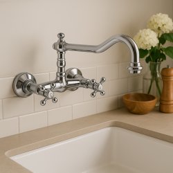 PB Old fashion kitchen wall faucet V2721 Chrome
