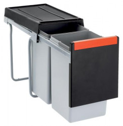 Franke Cube 30 built-in waste system manual operation kitchen trash can 2 x 15L 134.0039.553
