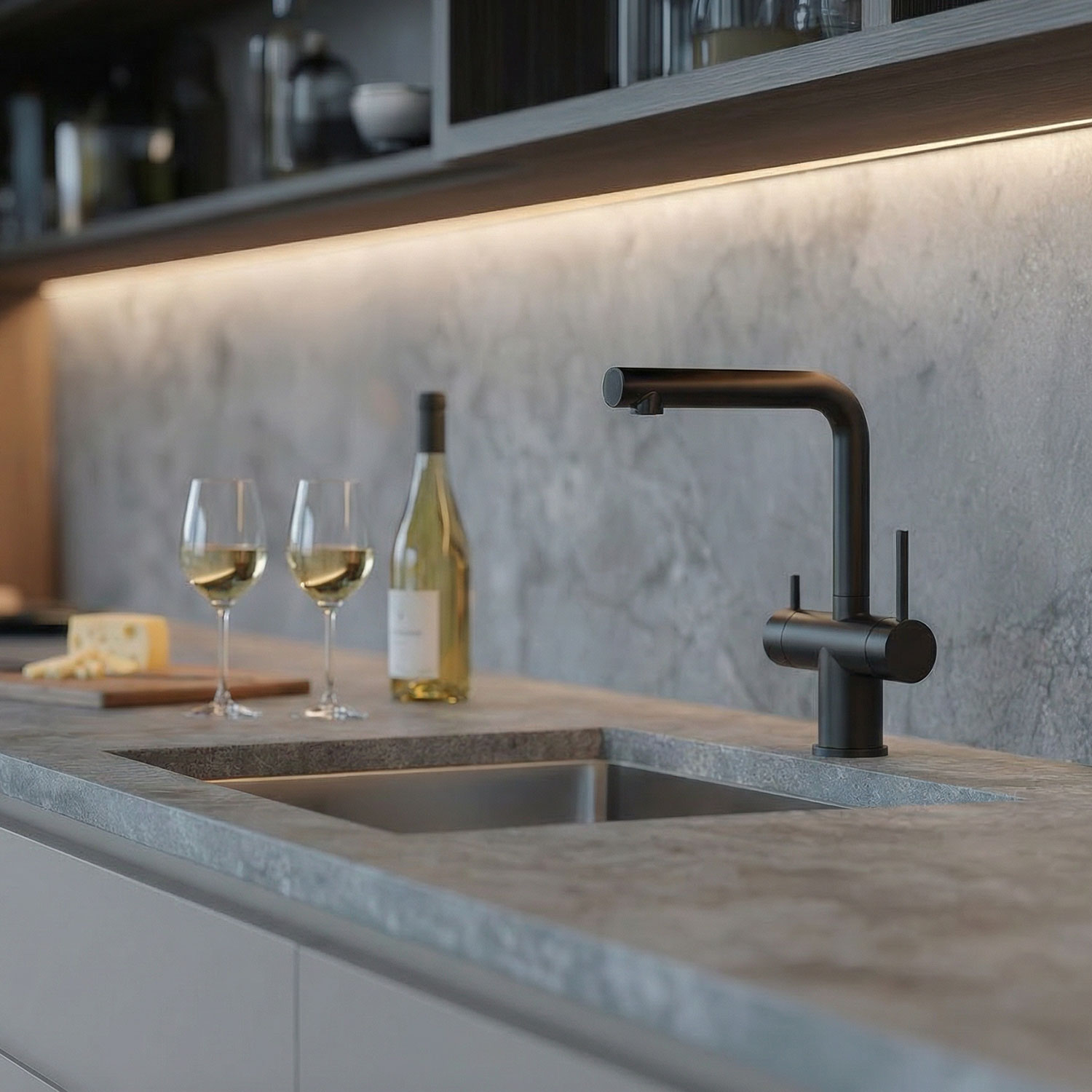 The Secret Ingredient for Your Kitchen Interior: LED Spotlights and Strips with Smart Control