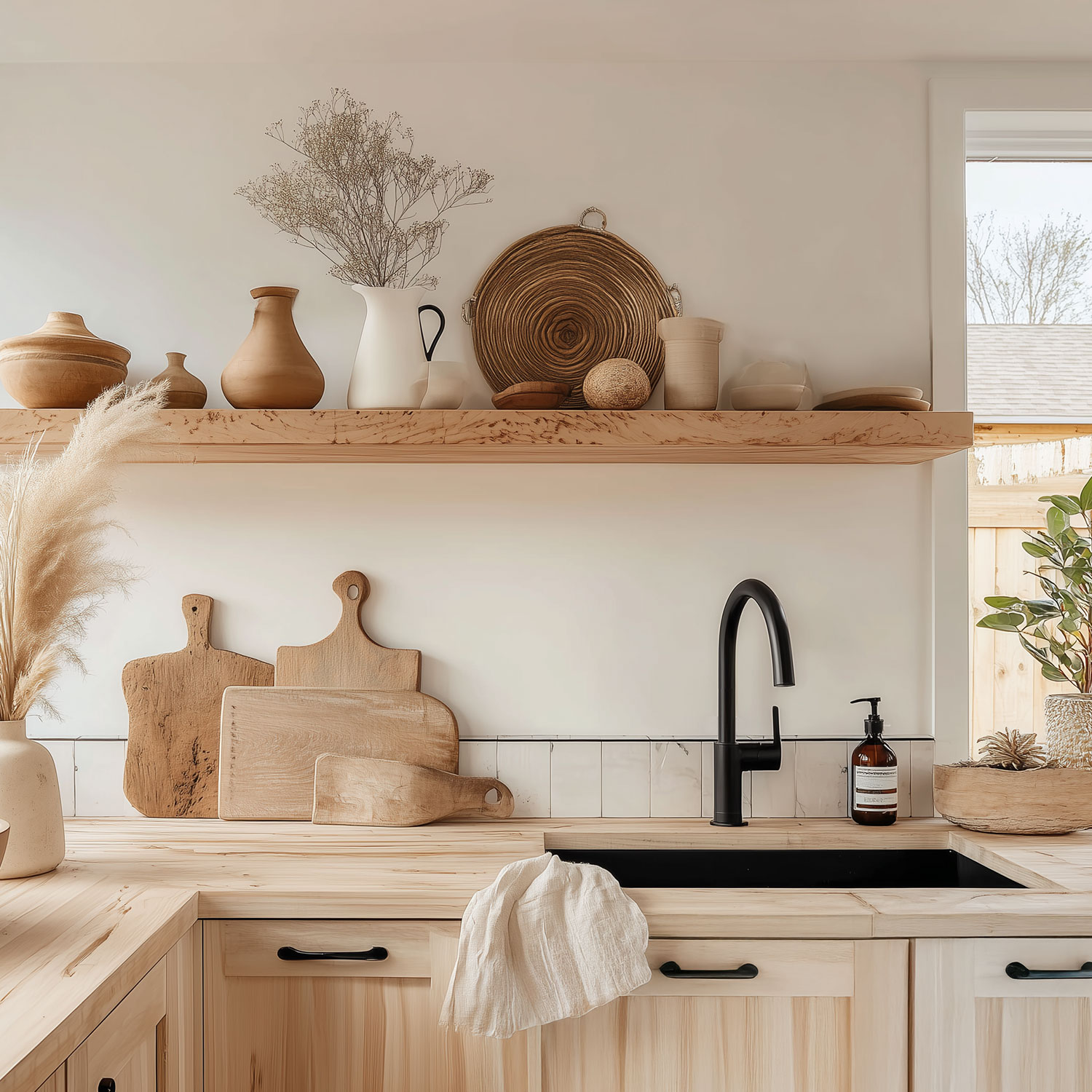 Wood in the kitchen: character, warmth and style in one detail