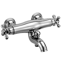 Surface-mounted bath taps